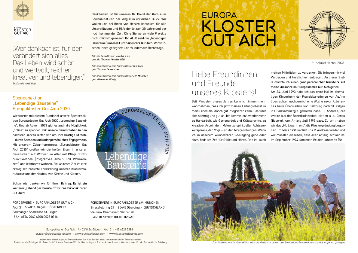 Rundbrief Herbst 2023